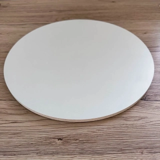 Hrubý 8 mm podnos kruh - Biely